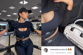 Bạn gái Ronaldo khoe dáng bốc lửa trong phòng tập gym