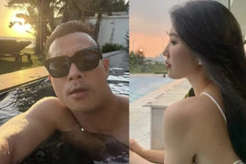 Thúy Ngân và Trương Thế Vinh lại bị soi đi bơi cùng nhau?