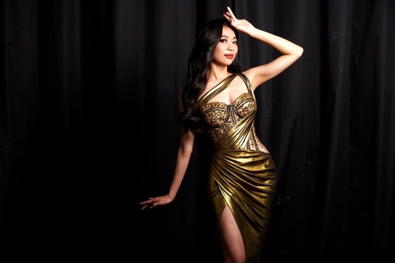 Nữ diễn viên chia sẻ trên Dân Việt, nhờ thi hoa hậu, cô được nhiều người biết đến hơn. Ảnh: FB Nguyên Thảo.