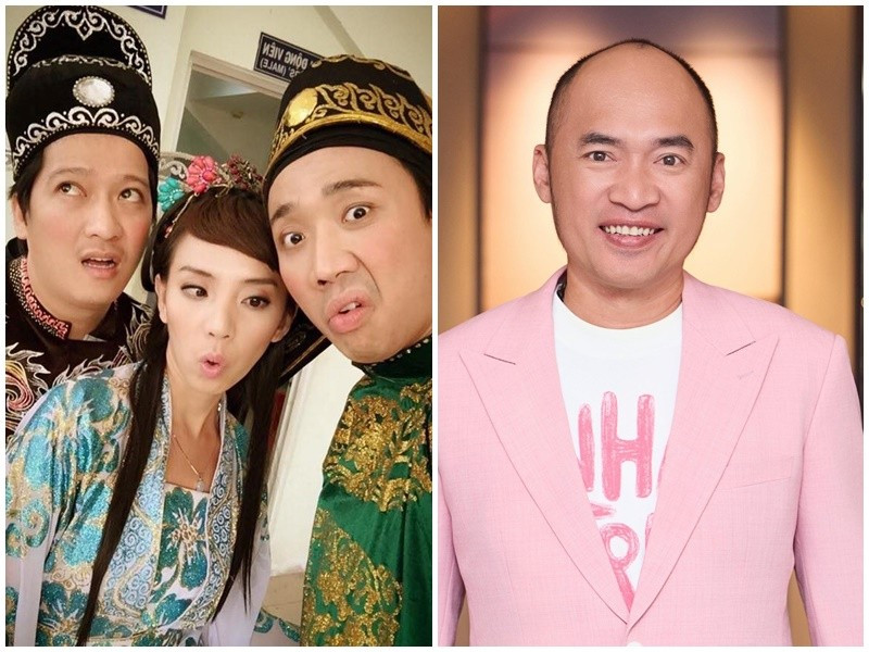 Trên trang cá nhân, Tiến Luật nhớ lại, ngày mua chiếc xe đầu tiên, Trấn Thành chạy qua nhà Thu Trang để chở cô đi ăn rồi hẹn Trường Giang ăn cháo quán lề đường. Ảnh: FB Tiến Luật.