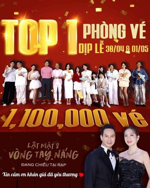 Ra rạp vào tháng 4/2025, Lật mặt 8: Vòng tay nắng của Lý Hải có doanh thu 231 tỷ đồng. Ảnh: Người Lao Động.