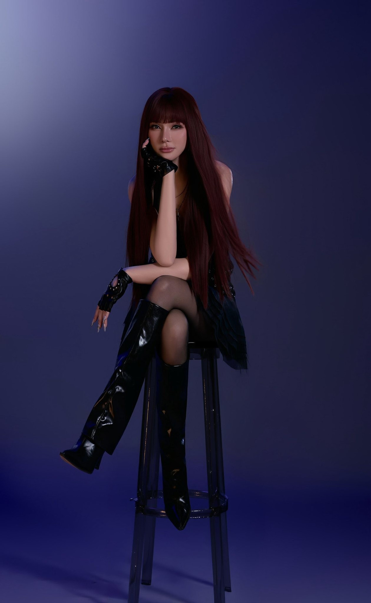 Thu Thủy nhóm Mây Trắng đón tuổi 42 vào đầu năm 2026. Nữ ca sĩ mừng tuổi mới bằng một bộ ảnh nghệ thuật. Ảnh: FB Thu Thủy.