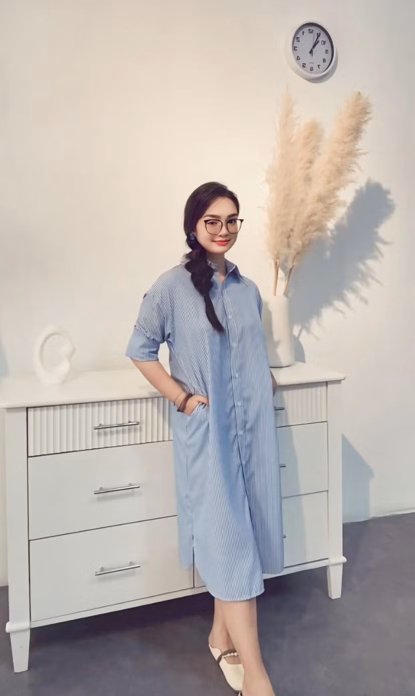 Thiện Nhân tăng cân quá đà cách đây ít năm do không kiểm soát được chế độ ăn uống. Cô từng nặng đến 76kg. Ảnh: FB Thiện Nhân.