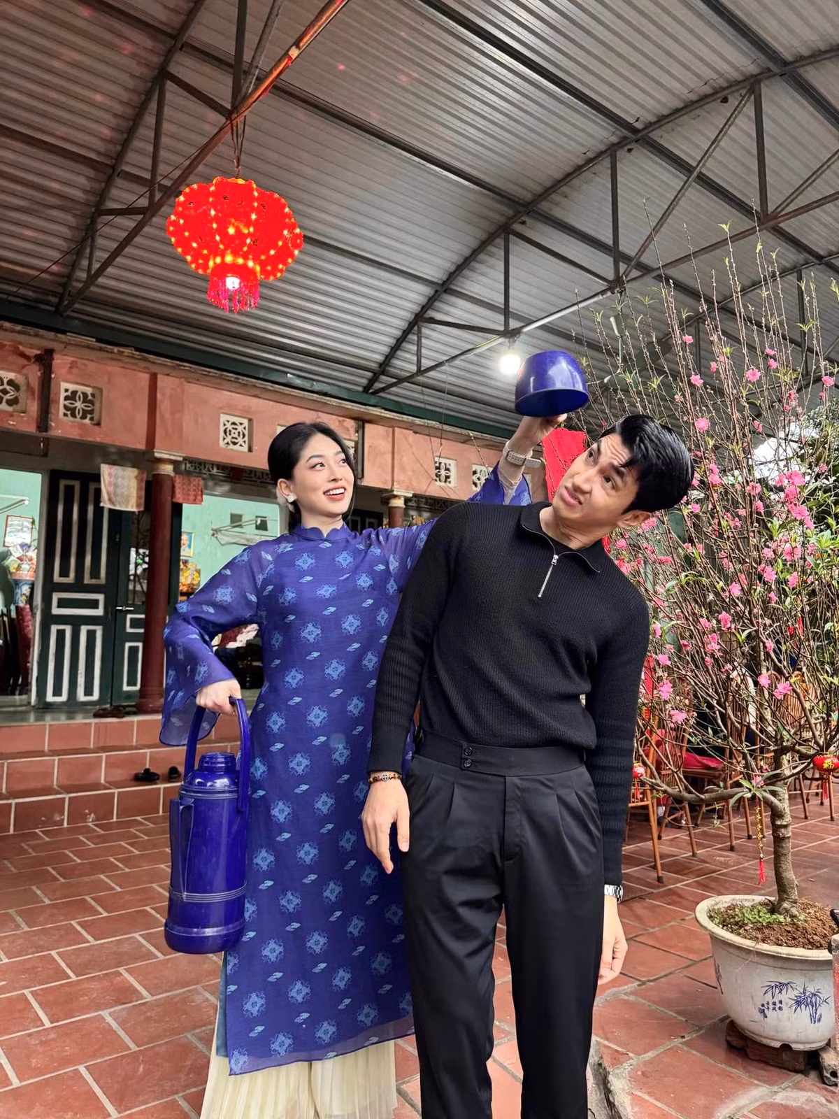 Phương Nga và Bình An có nhiều hình ảnh, clip hài hước bên nhau. Ảnh: FB Phương Nga.