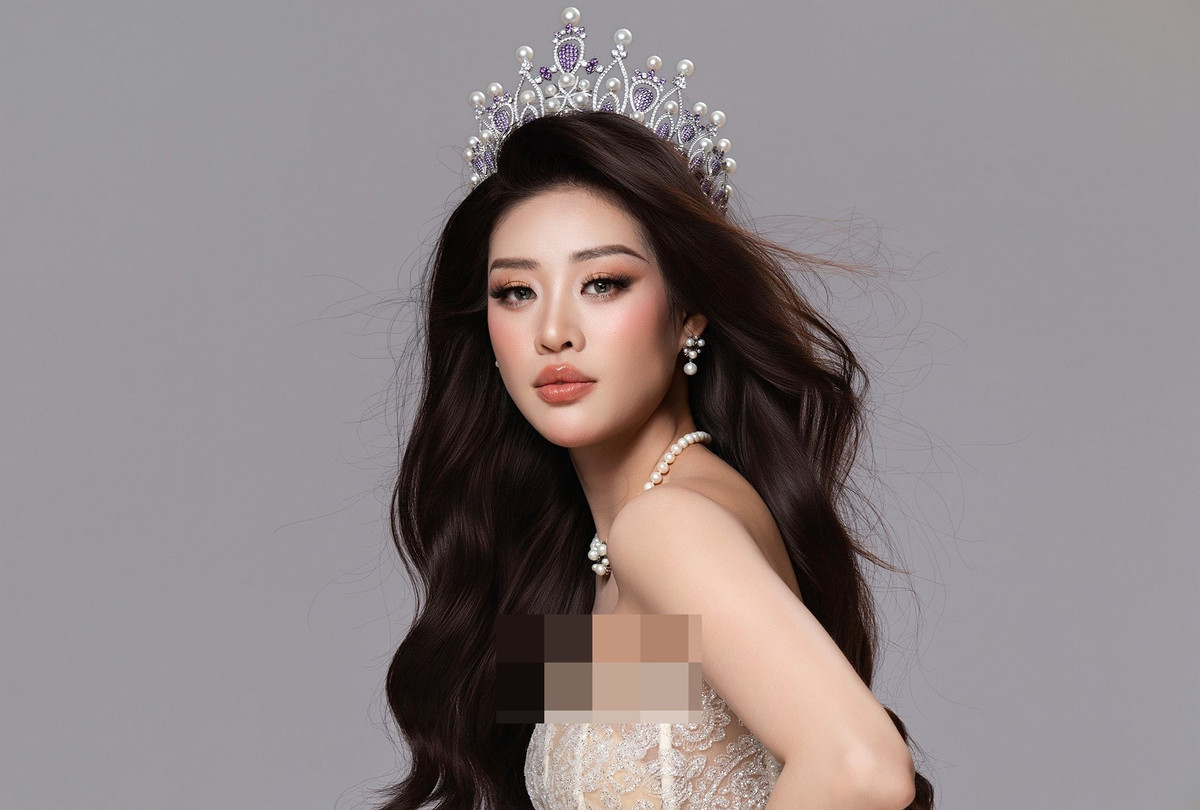 Khánh Vân cảm ơn ban tổ chức Hoa hậu Hoàn vũ Việt Nam, khán giả đã luôn yêu thương và đồng hành cùng cô. Ảnh: Nguyễn Long.