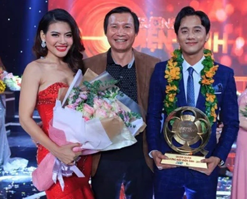 Năm 2017, nam diễn viên đoạt giải quán quân cuộc thi Gương mặt điện ảnh. Ảnh: Sài Gòn Giải Phóng Online.