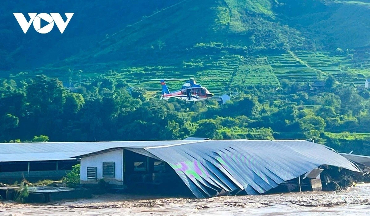 Bộ Quốc phòng đã chỉ đạo Binh đoàn 18 thực hiện bay cứu hộ cứu nạn tại khu vực tỉnh Sơn La.