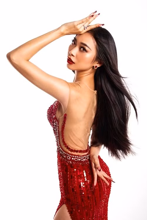 Năm 2022, Nguyên Thảo vào chung kết Miss Grand Vietnam. Dù không vào top 15 chung cuộc, cô vẫn gây chú ý. Ảnh: FB Nguyên Thảo.