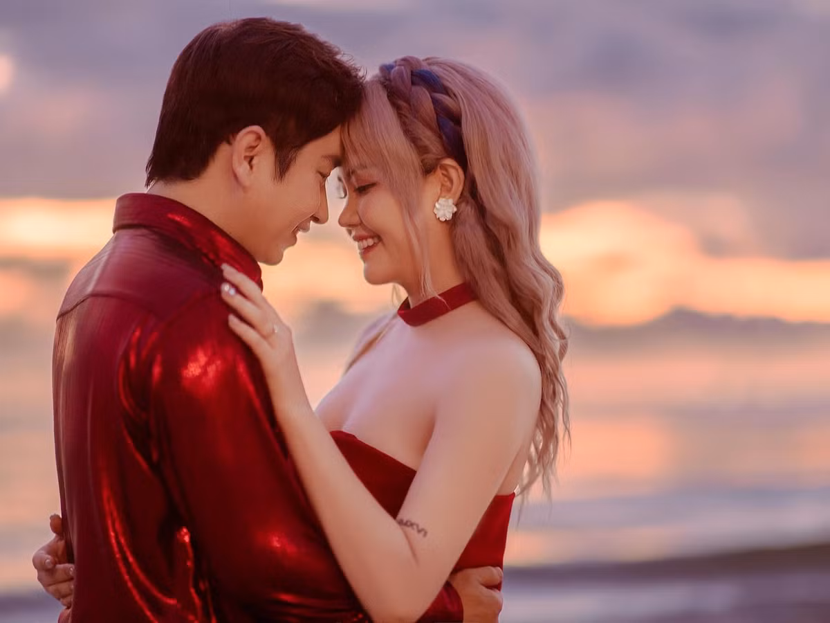 Trong chương trình Mảnh ghép hoàn hảo tháng 2/2024, Bảo Anh cho biết, cô thấy bản thân đã lấy đúng người. Bằng Cường là chỗ dựa tinh thần cho Bảo Anh trong công việc lẫn cuộc sống. Ảnh: FB Bằng Cường.