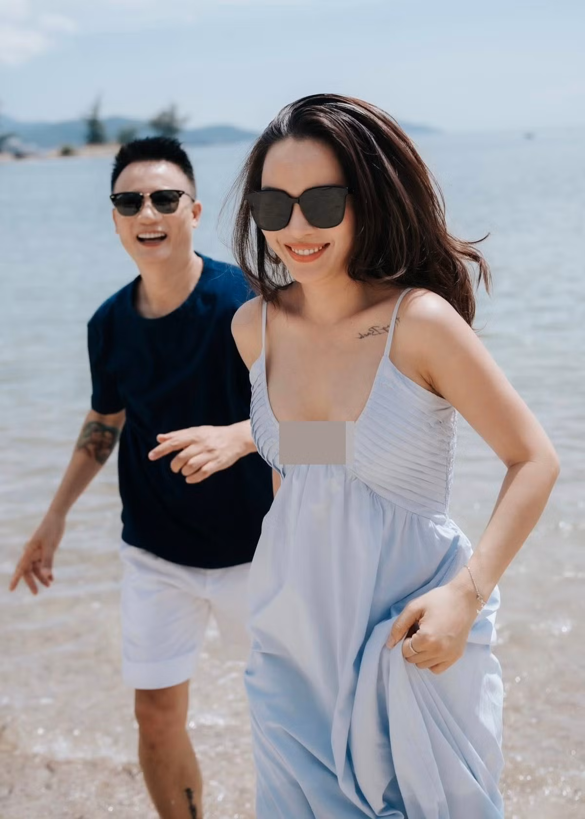 Vợ Hoàng Bách sinh con vào năm 2007, 2012 và 2019. Sau khi vào phòng sinh cùng Thanh Thảo vượt cạn lần 3, Hoàng Bách quyết định triệt sản để san sẻ một phần nỗi cực của vợ. Ảnh: FB Thanh Thảo.