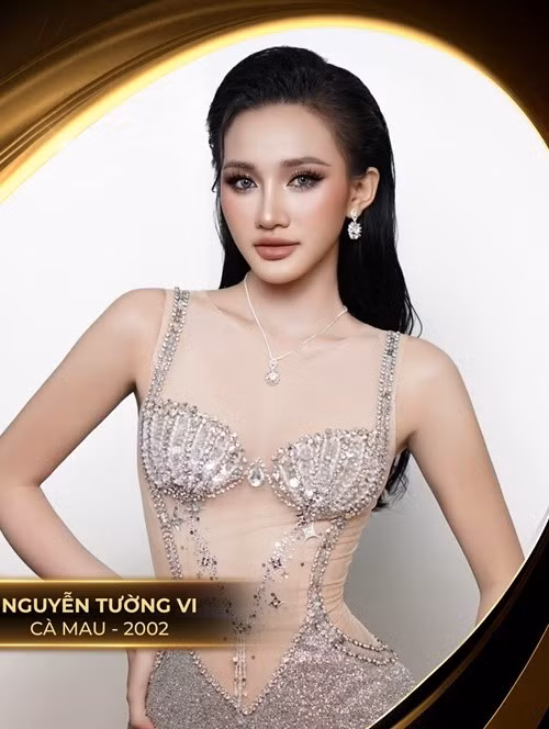 Nguyễn Tường Vi là một trong những đối thủ mạnh của Lily Chen. Tường Vi sinh năm 2002, vào top 5 Người đẹp du lịch Người đẹp Tây Đô 2023, top 10 Hội thi Học sinh sinh viên Thanh lịch TP Cần Thơ 2022. Ảnh: Miss Grand Vietnam.