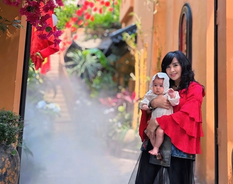 Bé Bao Bao trộm vía có gương mặt phúng phính, thân hình bụ bẫm. Ảnh: FB Thanh Lam.