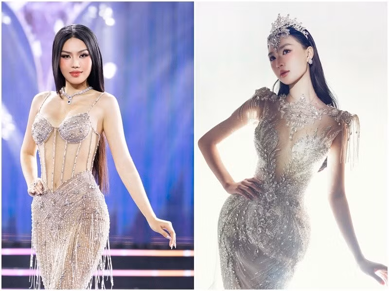 Đỗ Cẩm Ly đoạt Á hậu Hoàn vũ Việt Nam 2025 (trái) còn Nguyễn Thị Cẩm Ly là Á hậu 2 Hoa hậu Quốc gia Việt Nam 2024. Ảnh: FB Đỗ Cẩm Ly, Nguyễn Thị Cẩm Ly.