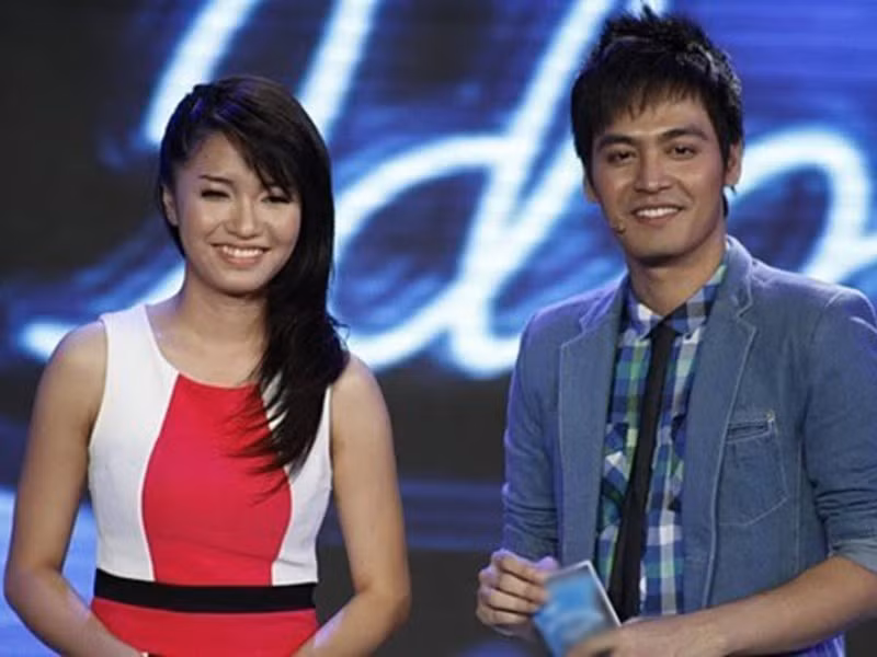 Cô sở hữu gương mặt bầu bĩnh, làn da ngăm đen khi thi Vietnam Idol năm 2010. Ảnh: Khám Phá.