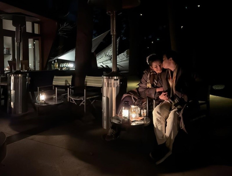 Hương Ly nhiều lần đăng ảnh bạn trai sau màn cầu hôn ở Nhật Bản vào tháng 3/2025.