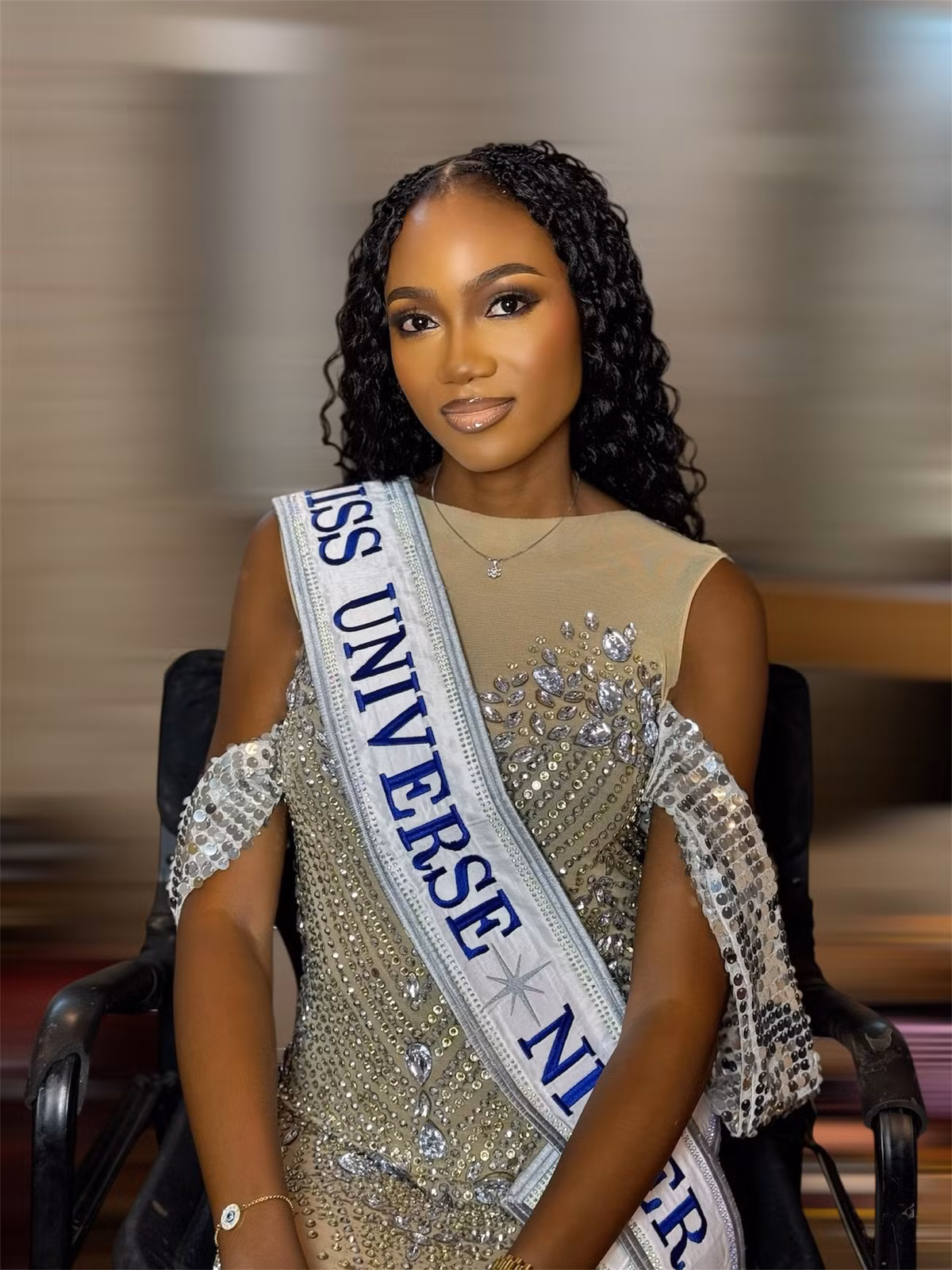 Theo Missosology, Zoulahatou Amadou sinh năm 2002, cao 1m80. Cô từng vào vòng chung kết cuộc thi Miss University Niger 2022. Ảnh: FB Zoulahatou Amadou.