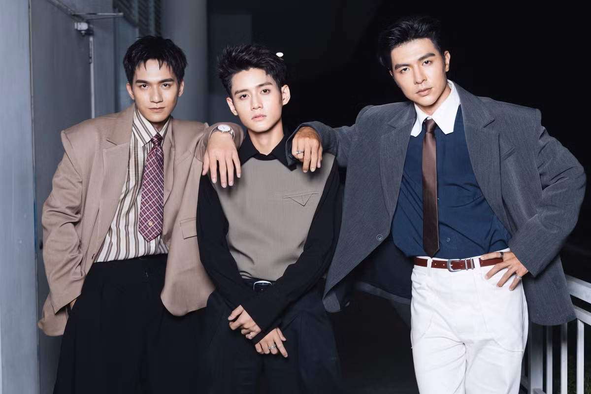 Đỗ Nhật Hoàng và Steven Nguyễn còn thân thiết với Nguyễn Đình Khang - diễn viên đóng vai Tú trong Mưa đỏ. Ảnh: FB Đỗ Nhật Hoàng.