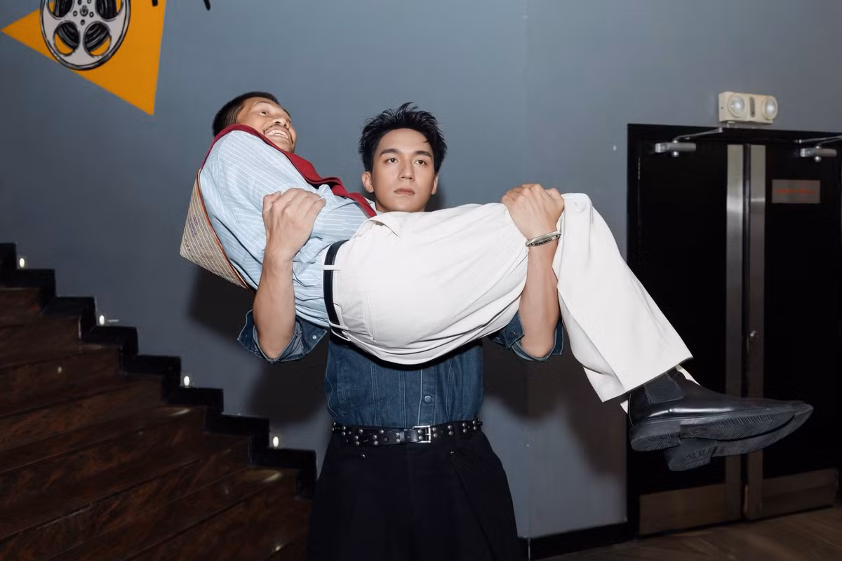 Ngoài đời, Phương Nam thân thiết với Steven Nguyễn, Đỗ Nhật Hoàng. Ảnh: FB Đỗ Nhật Hoàng.