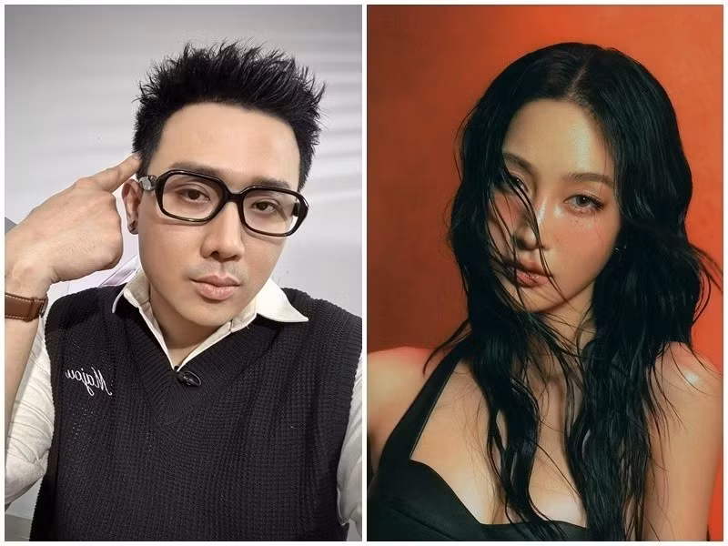 Trong hoạt động âm nhạc, Juky San từng gây ấn tượng với MV “Trao về anh”. Trấn Thành nhận xét giọng hát của cô gợi cảm, phần âm nhạc của MV bắt tai, văn minh. Ảnh: FB Trấn Thành, Juky San.