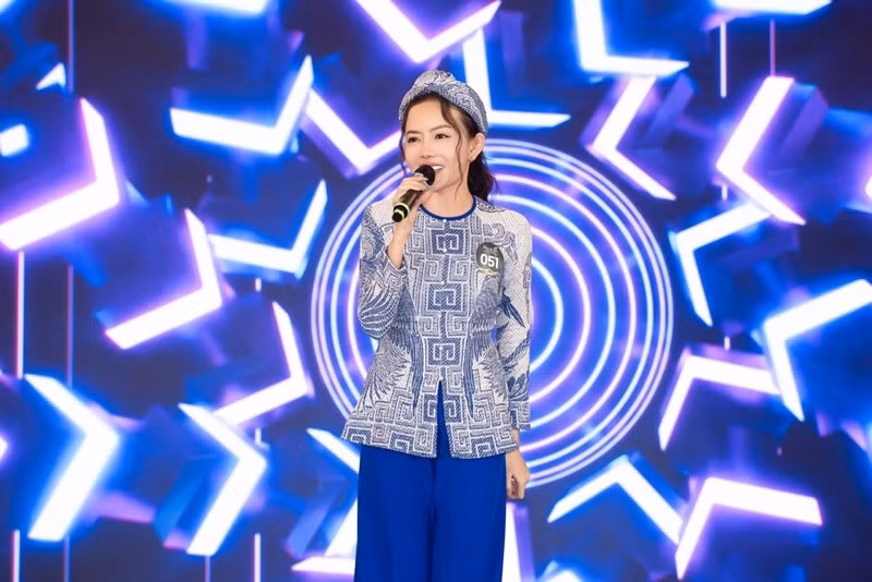 Ngô Thái Ngân cũng vào top 5 phần thi Grand Voice Award ở cuộc thi Miss Grand Vietnam 2025. Ảnh: Fanpage Miss Grand Vietnam.