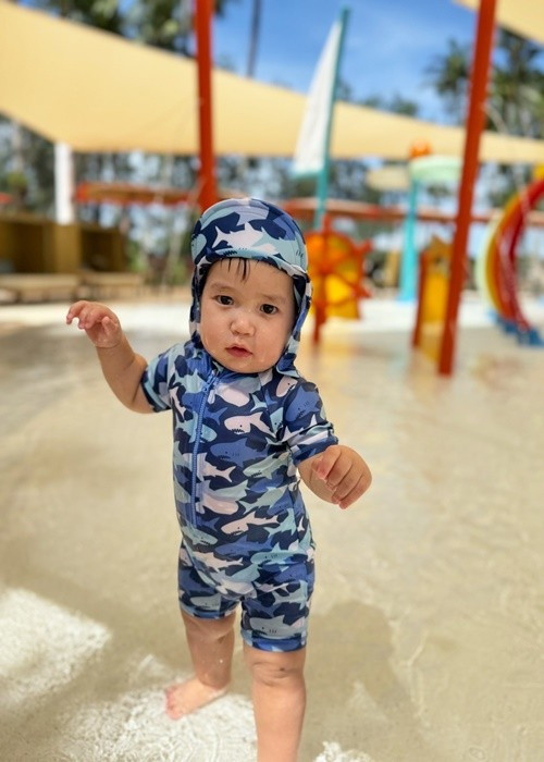 Hà Anh chia sẻ về việc ăn dặm của bé Luca: “Ban đầu Hà Anh giới thiệu nếm món 1 ngày một lần, dần ăn được thành 1 bữa sẽ cho ăn thành 1 bữa hoàn chỉnh. Sau giai đoạn rau củ quả nghiền nếm, sẽ là giai đoạn cháo rây hoặc xay nhuyễn. Từ một bữa có thể tăng thành 2 và sau thành 3. Như Luca 9 tháng thì 1 ngày ba bữa cháo đặc. Và uống thêm sữa vào các bữa giữa”.