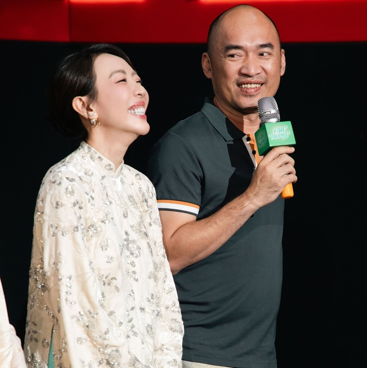 Cách đây không lâu, cặp đôi ra mắt phim điện ảnh Ai thương ai mến. Ảnh: FB Tiến Luật.