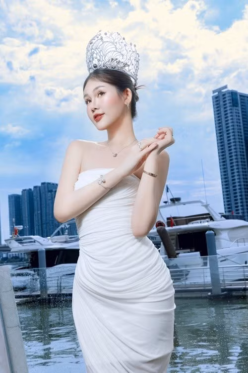 Trước khi lấy chồng, Ngân Anh có cuộc sống sang chảnh. Cô sống trong căn hộ 280 m2, di chuyển bằng xe Maybach-Mercedes S450 có giá 8 tỷ đồng, sở hữu nhiều đồ hiệu đắt tiền. Ảnh: FB Ngân Anh.