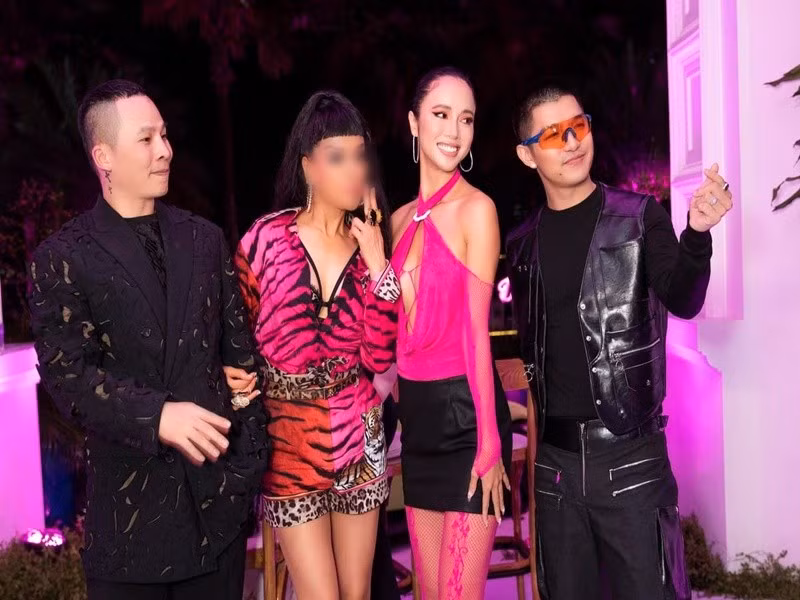 Khắc Tiệp còn thân thiết với chồng Vũ Ngọc Anh - ca sĩ Cường Seven. Ảnh: FB Khắc Tiệp.