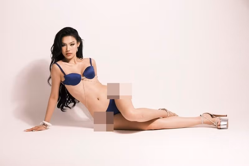 Cẩm Ly nổi bật ở Hoa hậu Hoàn vũ Việt Nam 2025 ngay từ những ngày đầu. Ảnh: FB Cẩm Ly.