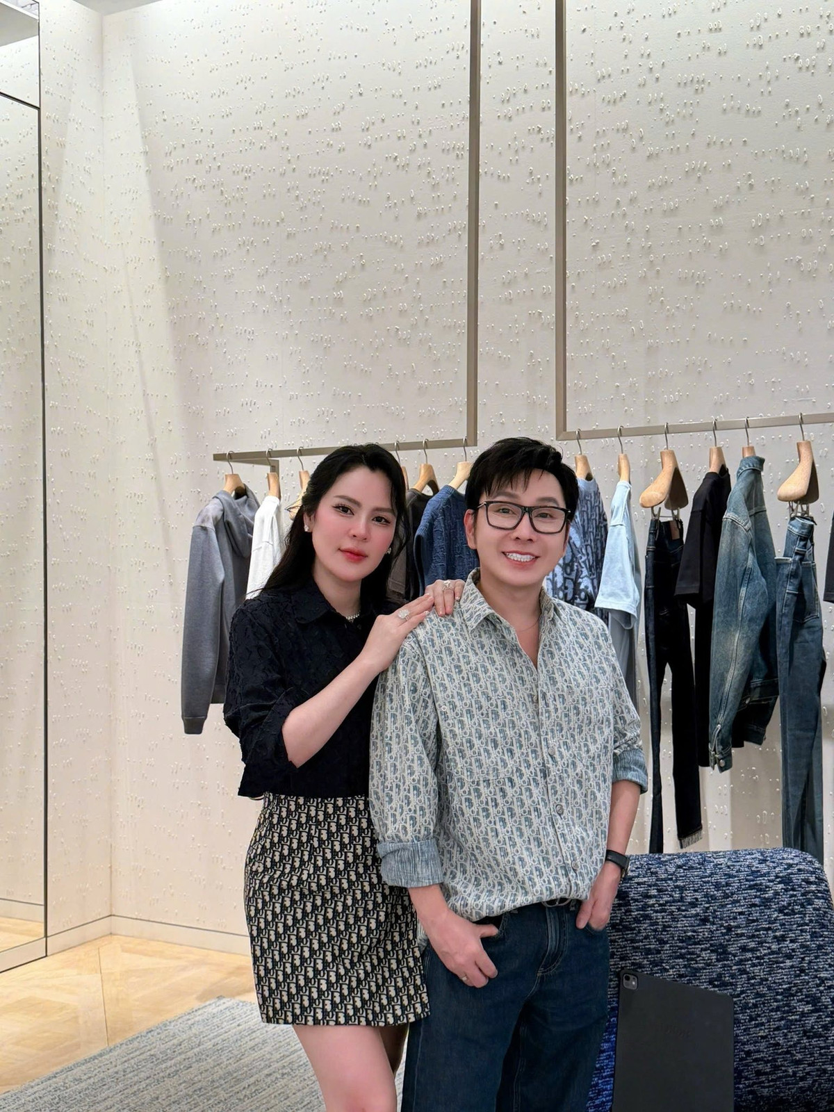 Phương Lê kết hôn với nghệ sĩ Vũ Luân, chào đón con gái chung tên Lương Bình Thụy Yên gia nhập tổ ấm cách đây 2 tháng. Ảnh: FB Phương Lê.