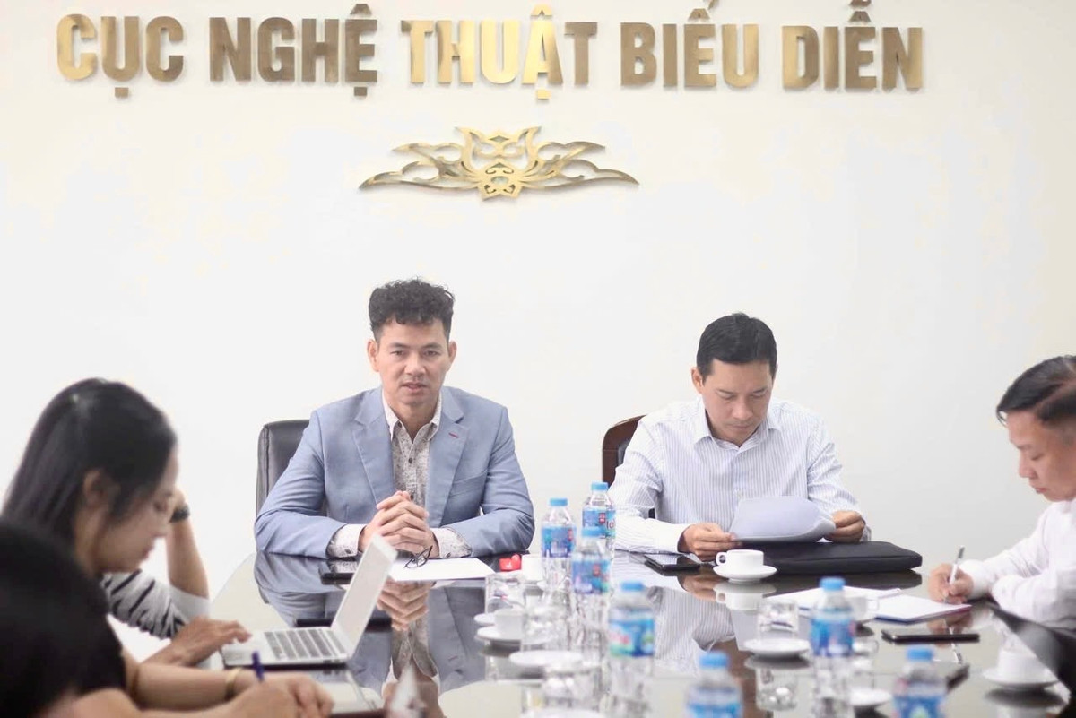 Cuộc làm việc giữa Cục Nghệ thuật biểu diễn và Cục Phát thanh, Truyền hình và Thông tin điện tử diễn ra sáng 27/10.