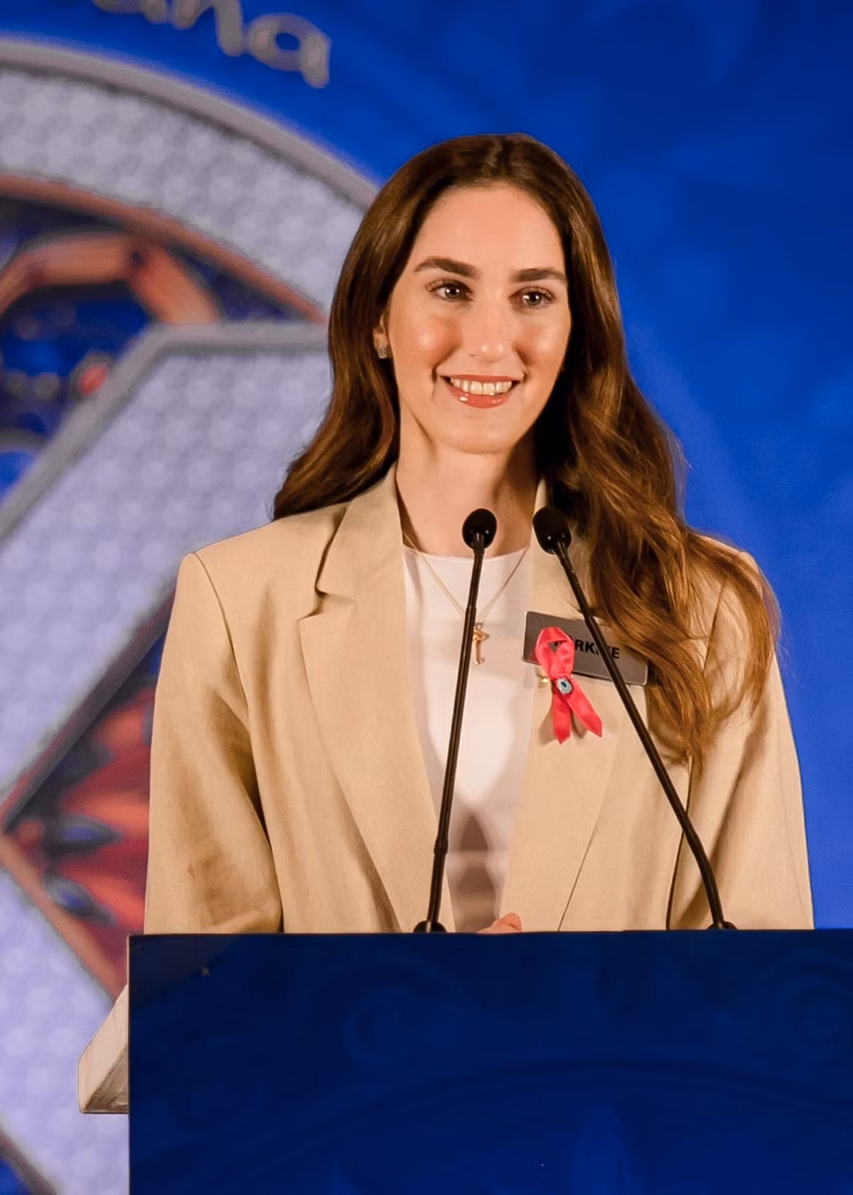 Đại diện Thổ Nhĩ Kỳ còn đoạt thành tích top 32 Thể thao ở Miss World 2025. Ảnh: Miss World.