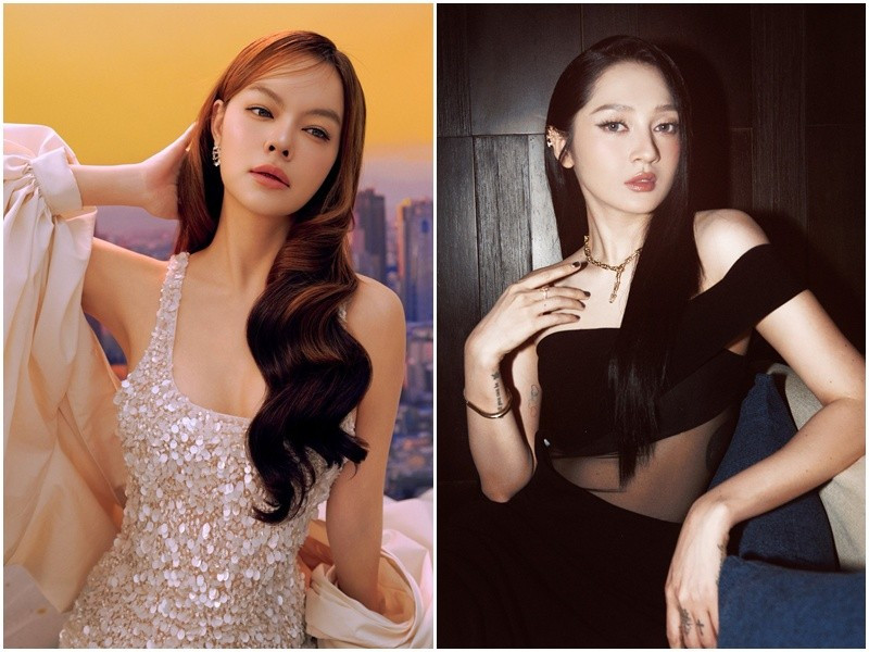 Vào năm 2018, khi Phạm Quỳnh Anh (trái) ly hôn Quang Huy, Bảo Anh vướng một số tin đồn liên quan đến cặp đôi một thời này. Nhanh chóng, Bảo Anh lên tiếng phủ nhận. Sau 7 năm, Bảo Anh một lần nữa bày tỏ mong muốn kết thúc câu chuyện. Phía Phạm Quỳnh Anh cũng lên tiếng cho biết, cô muốn chấm dứt tất cả những sự hiểu lầm. Ảnh: FB Bảo Anh, Phạm Quỳnh Anh.