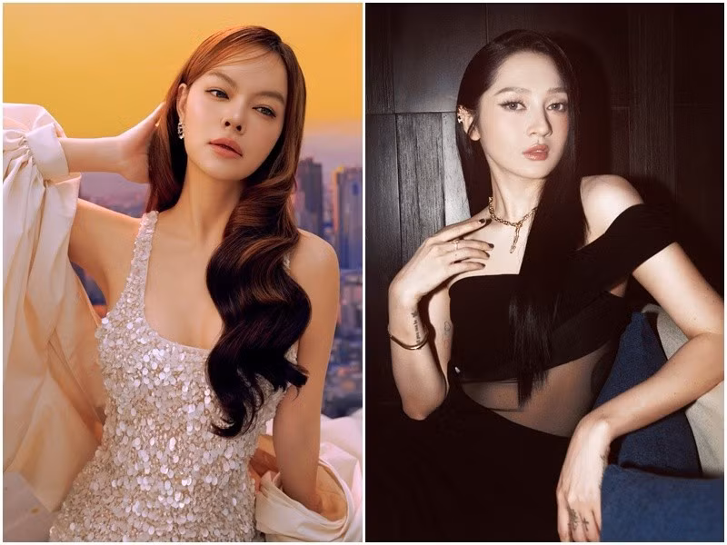 Vào năm 2018, khi Phạm Quỳnh Anh (trái) ly hôn Quang Huy, Bảo Anh vướng một số tin đồn liên quan đến cặp đôi một thời này. Nhanh chóng, Bảo Anh lên tiếng phủ nhận. Sau 7 năm, Bảo Anh một lần nữa bày tỏ mong muốn kết thúc câu chuyện. Phía Phạm Quỳnh Anh cũng lên tiếng cho biết, cô muốn chấm dứt tất cả những sự hiểu lầm. Ảnh: FB Bảo Anh, Phạm Quỳnh Anh.