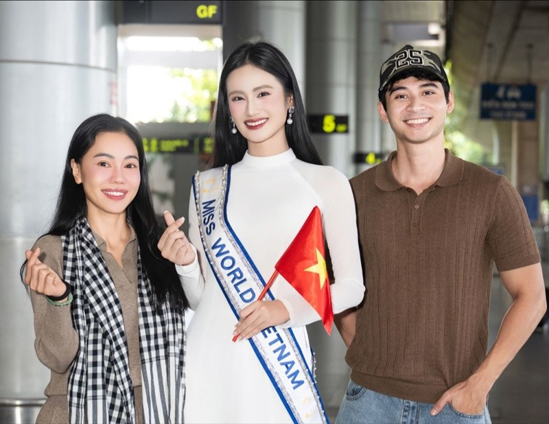 Ý Nhi và Tuấn Ngọc hoạt động trong cùng một công ty quản lý. Ảnh: FB Tuấn Ngọc.