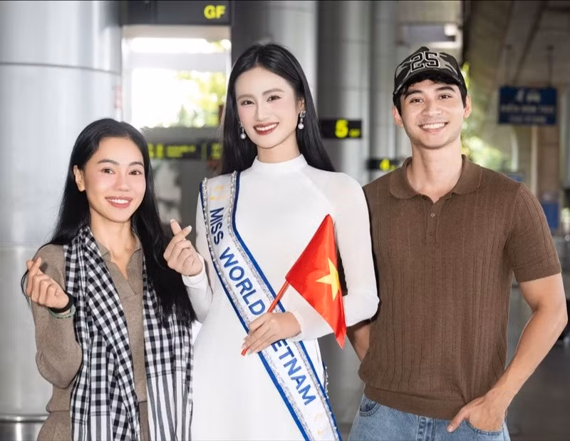 Ý Nhi và Tuấn Ngọc hoạt động trong cùng một công ty quản lý. Ảnh: FB Tuấn Ngọc.