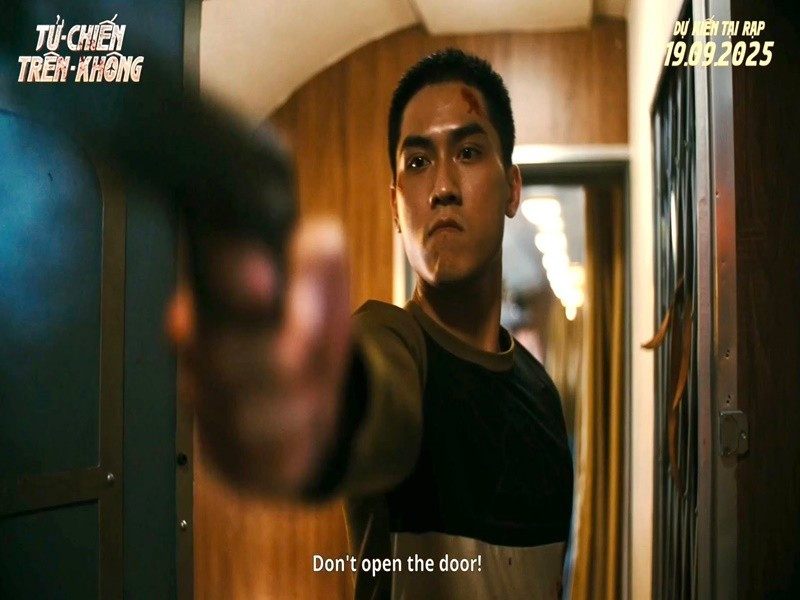 Võ Điền Gia Huy đóng vai một thành viên của nhóm không tặc. Ảnh: FB Võ Điền Gia Huy.