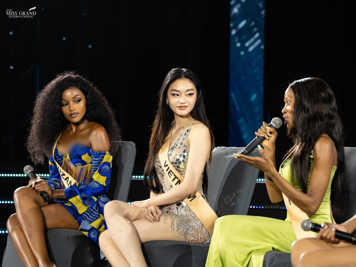 Beatrice Alex có mối quan hệ thân thiết với Yến Nhi. Trên trang cá nhân, đại diện Tanzania đăng tải không ít hình ảnh bên đại diện Việt Nam. Ảnh: Miss Grand International.