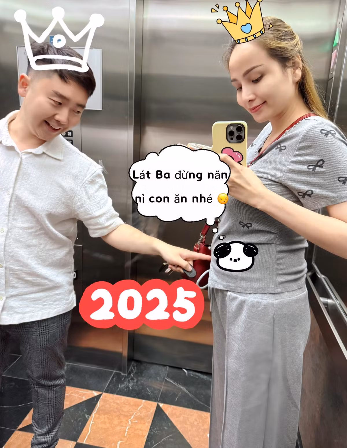 Thanh Duy (David Liu) nấu nhiều món ăn bổ dưỡng cho Diễm Hương khi cô mang bầu lần 2. Ảnh: FB Diễm Hương.