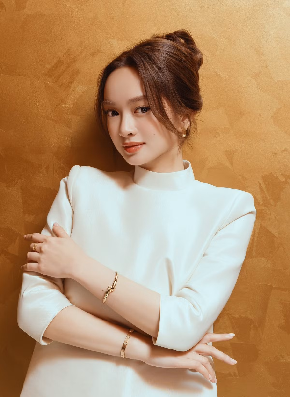 Kaity Nguyễn học diễn xuất từ Kathy Uyên, NSND Lê Khanh. Ảnh: FB Kaity Nguyễn.