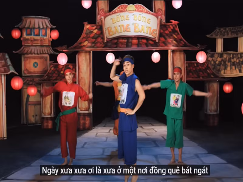 MV Bống bống bang bang của nhóm nhạc 365 gây ấn tượng với 622 triệu lượt xem trên Youtube sau 9 năm ra mắt. Ảnh: Youtube Studio68.