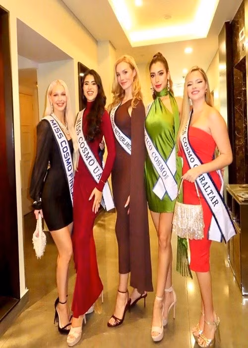 Leon đang là một trong những thí sinh được đánh giá cao ở Miss Cosmo 2025. Ảnh: FB Leon Yuriar Angela Michelle.