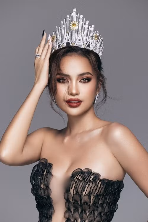 Ngọc Châu tham gia Hoa hậu Hoàn vũ Thế giới 2022 nhưng không được gọi tên vào top 16 chung cuộc. Ảnh: FB Ngọc Châu.