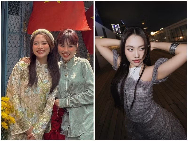 Phương Mỹ Quyên từng chia sẻ, từ người bạn đồng hành “bất đắc dĩ”, cô bây giờ lại cảm thấy thật may mắn khi được là người cùng bước với em gái trên con đường nghệ thuật. Ảnh: FB Quyên Phương.