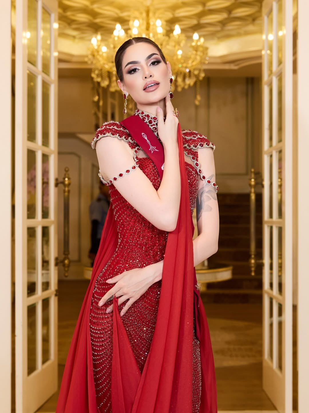 Anna Patricia Blanco Flores giành vương miện Miss Charm 2025 trong chung kết mới đây. Ở sân chơi nhan sắc này, cô có 35 đối thủ. Ảnh: Instagram Anna Blanco.