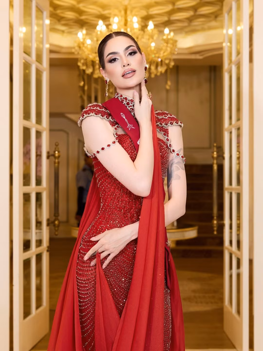 Anna Patricia Blanco Flores giành vương miện Miss Charm 2025 trong chung kết mới đây. Ở sân chơi nhan sắc này, cô có 35 đối thủ. Ảnh: Instagram Anna Blanco.