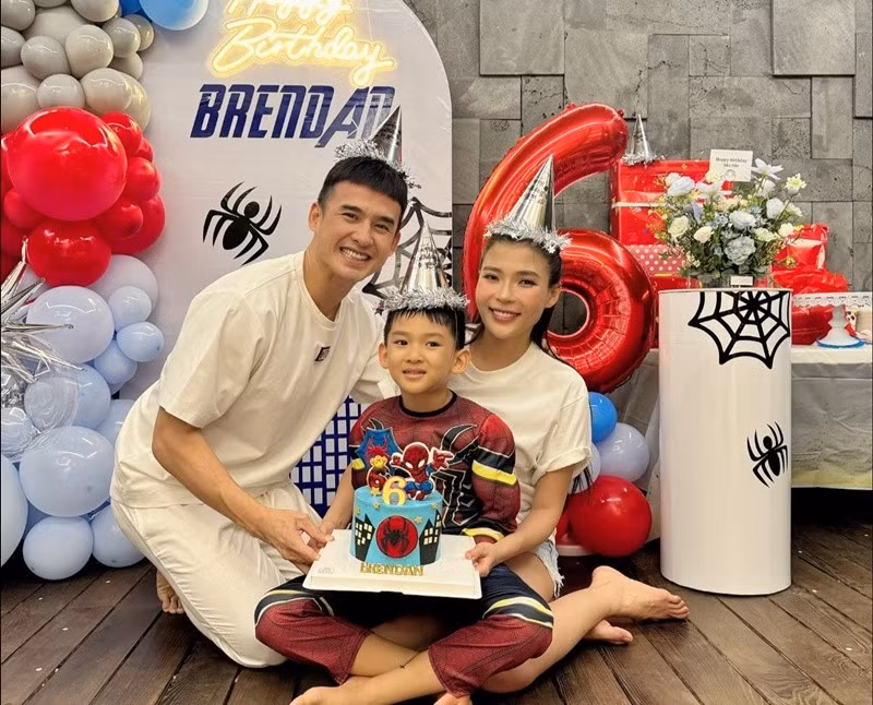 Lương Thế Thành kết hôn với Thúy Diễm, có một cậu con trai. Ảnh: FB Lương Thế Thành.