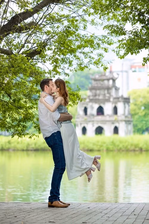 David Duffy từng chia sẻ trên Vietnamnet, Lan Phương là cả thế giới đối với anh. Ảnh: FB Lan Phương.