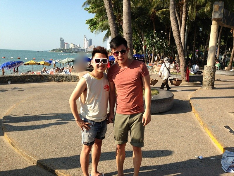 Don Nguyễn và Thanh Tú công khai chuyện tình cảm vào năm 2019 sau nhiều năm hẹn hò. Trước công chúng, cặp đôi không thể hiện tình cảm quá đà. Ảnh: FB Thanh Tú.