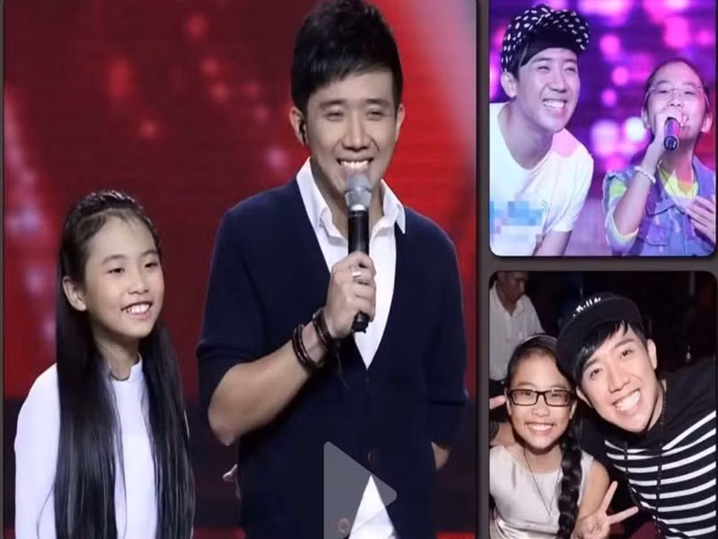 Năm 2013, Phương Mỹ Chi cũng góp mặt trong chương trình có Trấn Thành làm MC. Đó là gameshow Giọng hát Việt nhí. Ảnh: FB Phương Mỹ Chi.